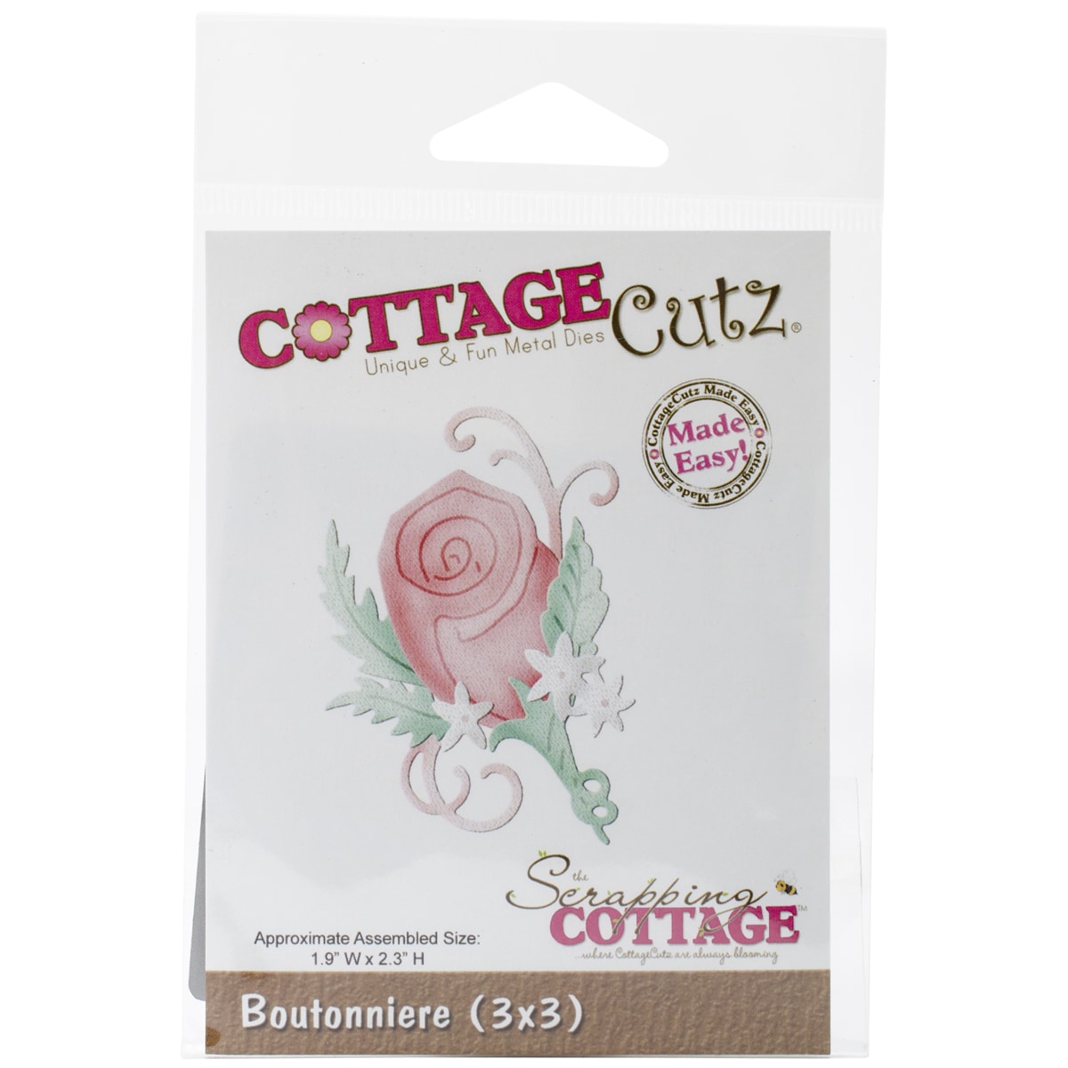 Cottagecutz Die 3inx3in boutonniere Made Easy