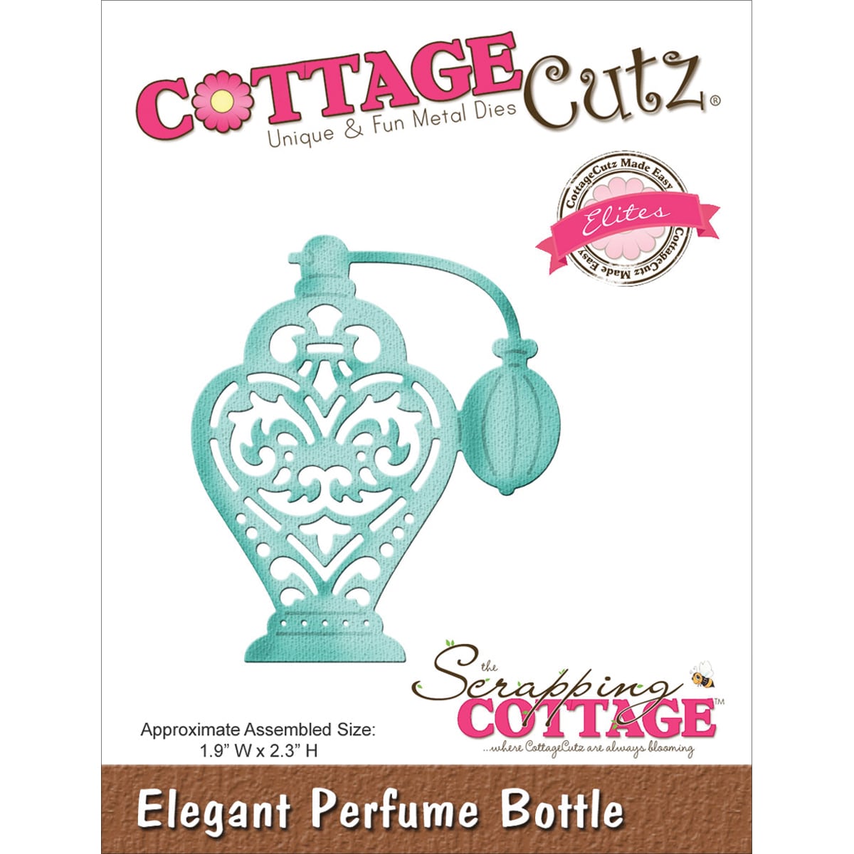 Cottagecutz Elites Die 1.9inx2.3in elegant Perfume Bottle