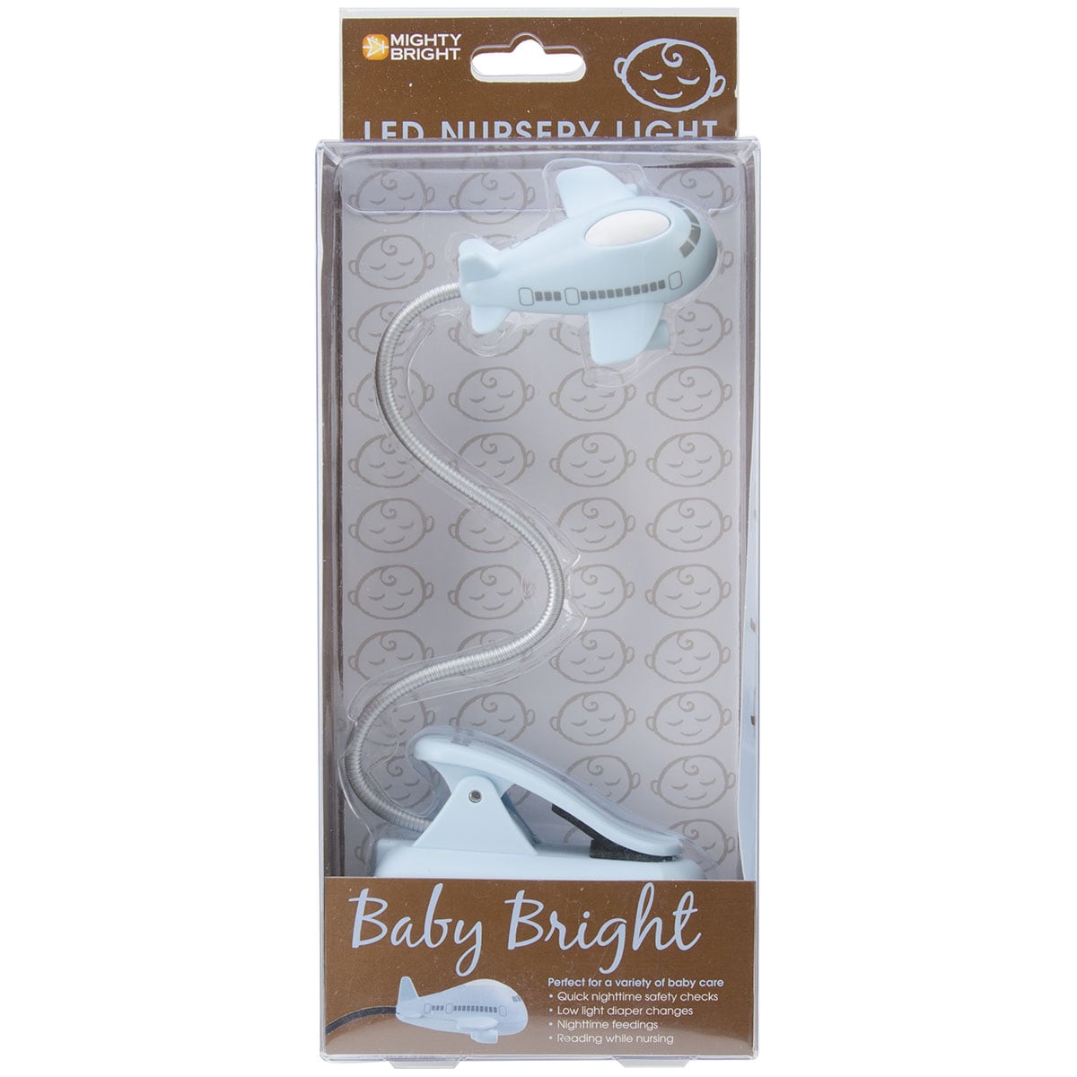 Mighty Bright Led Baby Bright Nursery Light blue Airplane