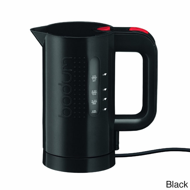 Bodum Bistro Water Kettle, Electric Water Kettle, 0.5L, 17oz, Black