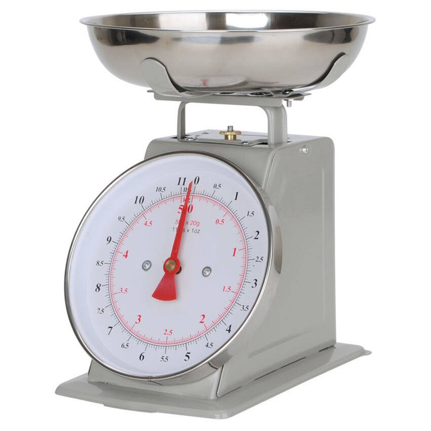 Alpine Cuisine Silver Stainless Steel Kitchen Scale