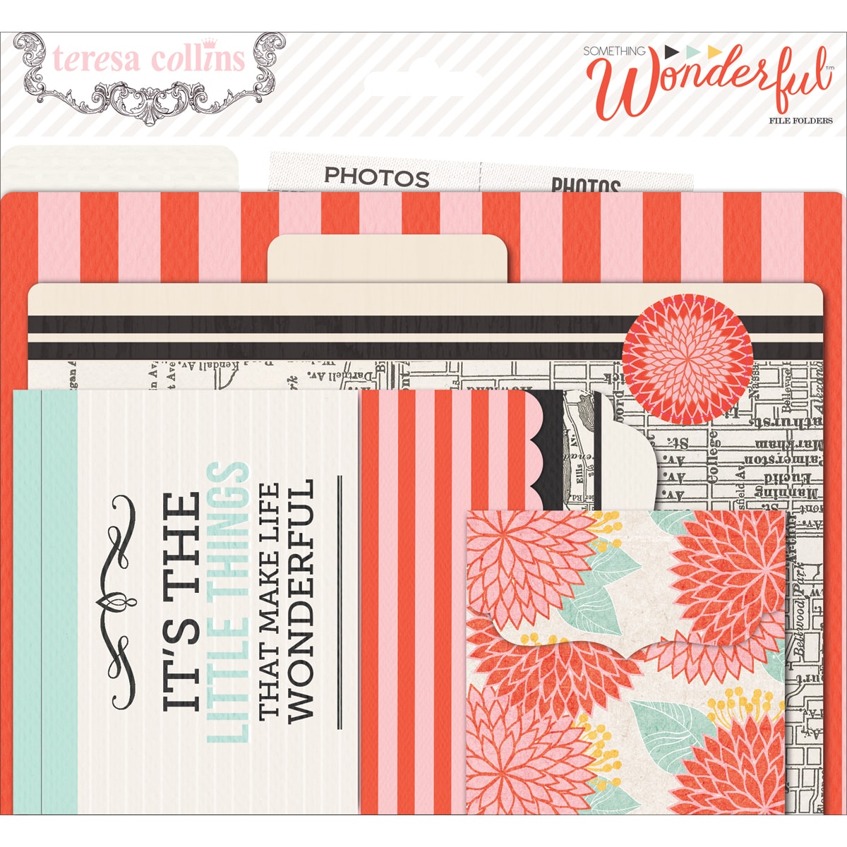 Something Wonderful Cardstock File Folders   Cards w/labels