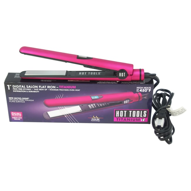 hot tools flat iron 1 inch