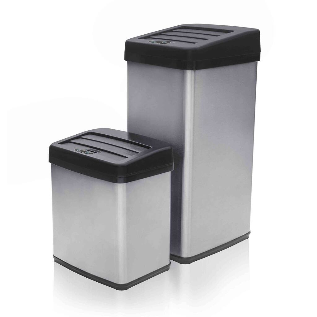 Modernhome Anti-fingerprint Motion Activated Touchless Trash Can Set