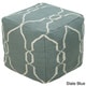 preview thumbnail 9 of 7, Hand Crafted Mila Lattice 18-inch Square Pouf