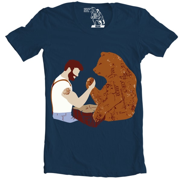 Mens Arm Wrestling Cotton T Shirt   16366346   Shopping