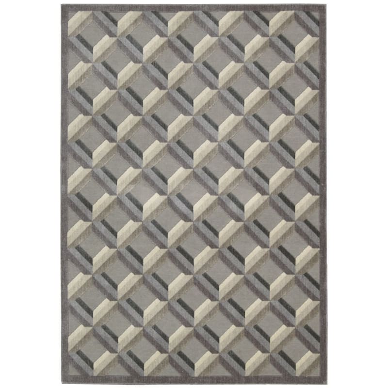Nourison Graphic Illusions Area Rug - 2' 3" x 3' 9" - Beige