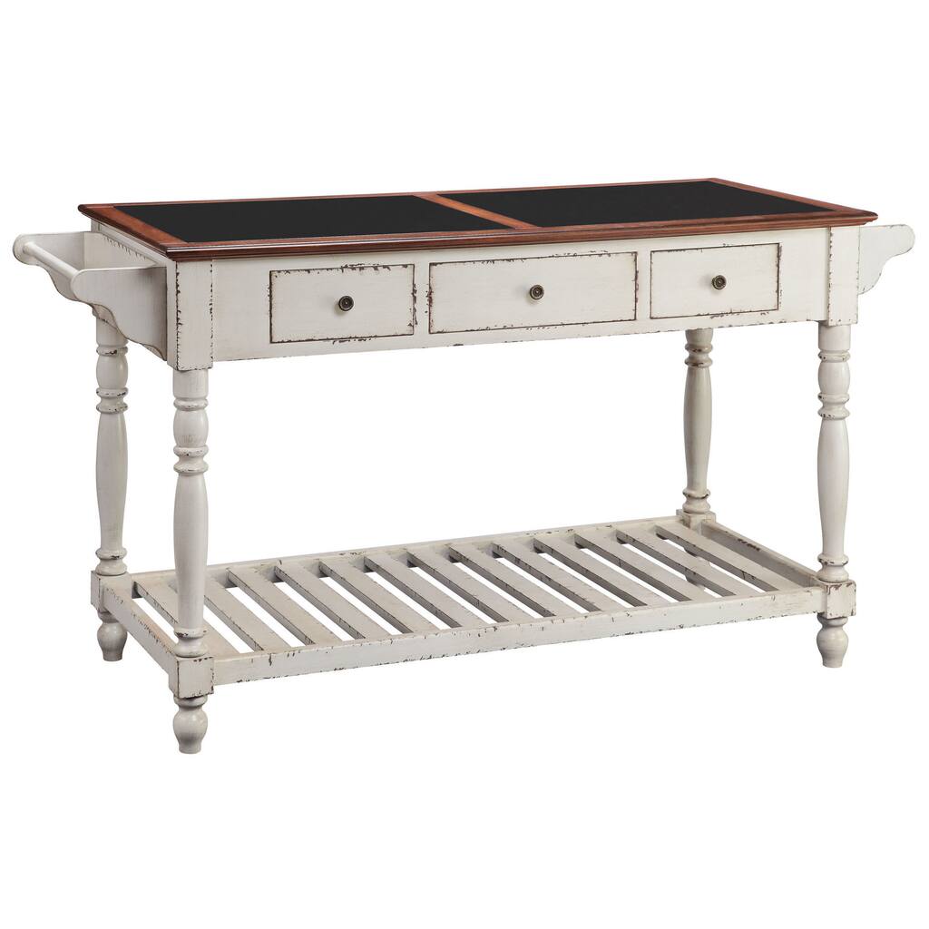 Northrup Antique White Kitchen Island