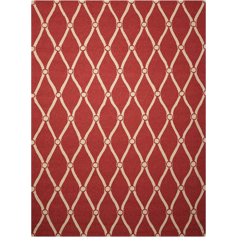 Nourison Portico Indoor/Outdoor Area Rug - 8' x 10'6" - Red