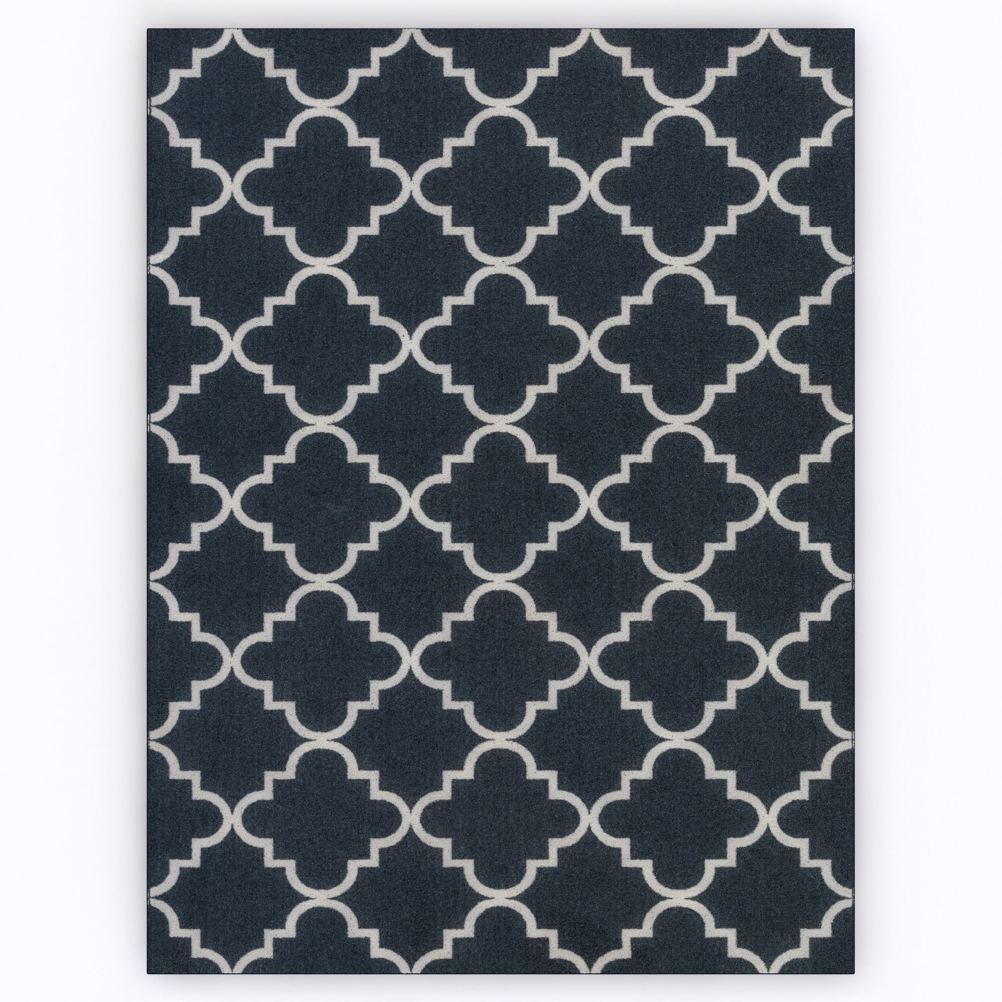 Fancy Trellis Navy Rug (8 X 10)