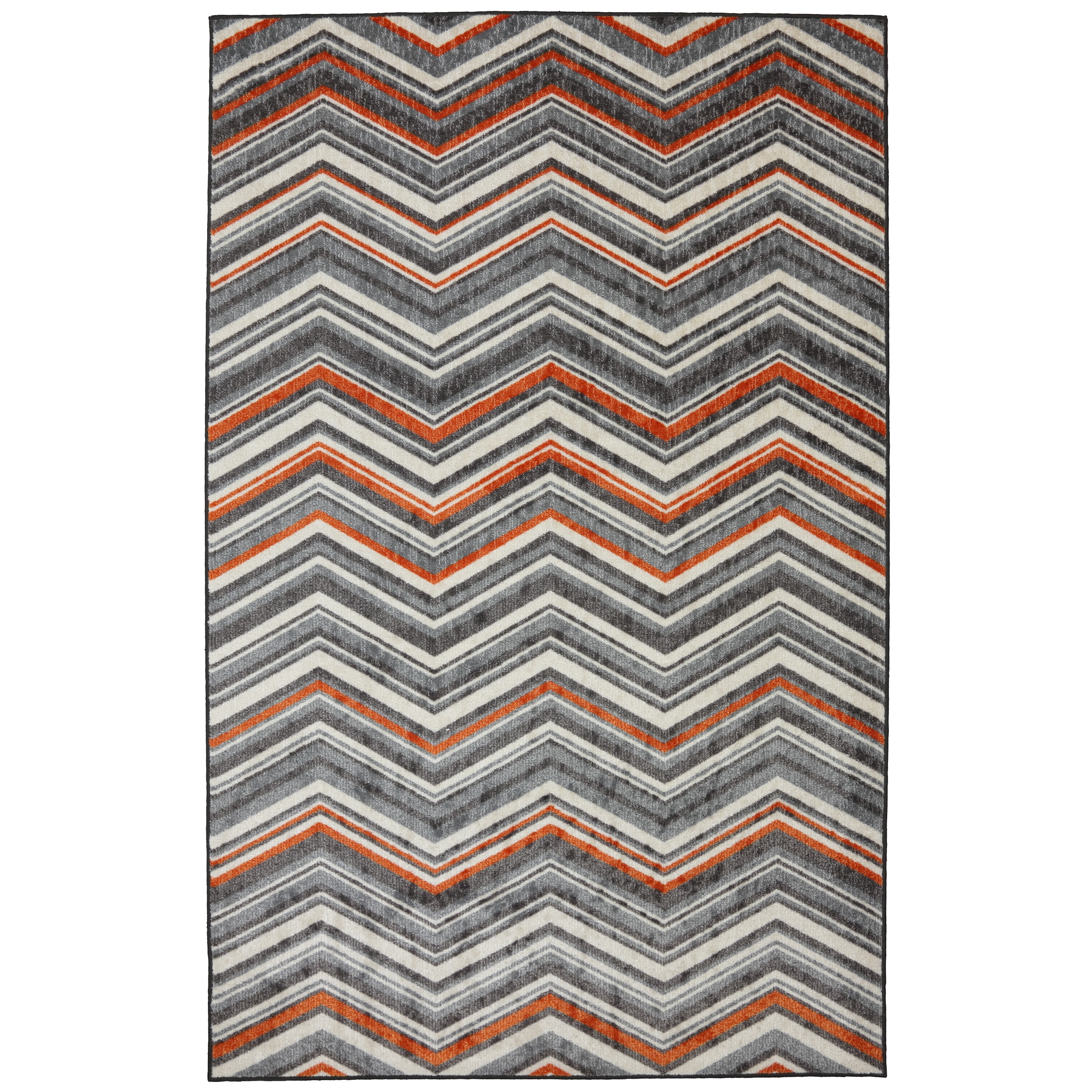 Candied Zig Zag Orange Rug (8 X 10)