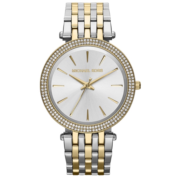 Shop Michael Kors Women's MK3215 Darci Two-Tone Glitz Watch - Free ...