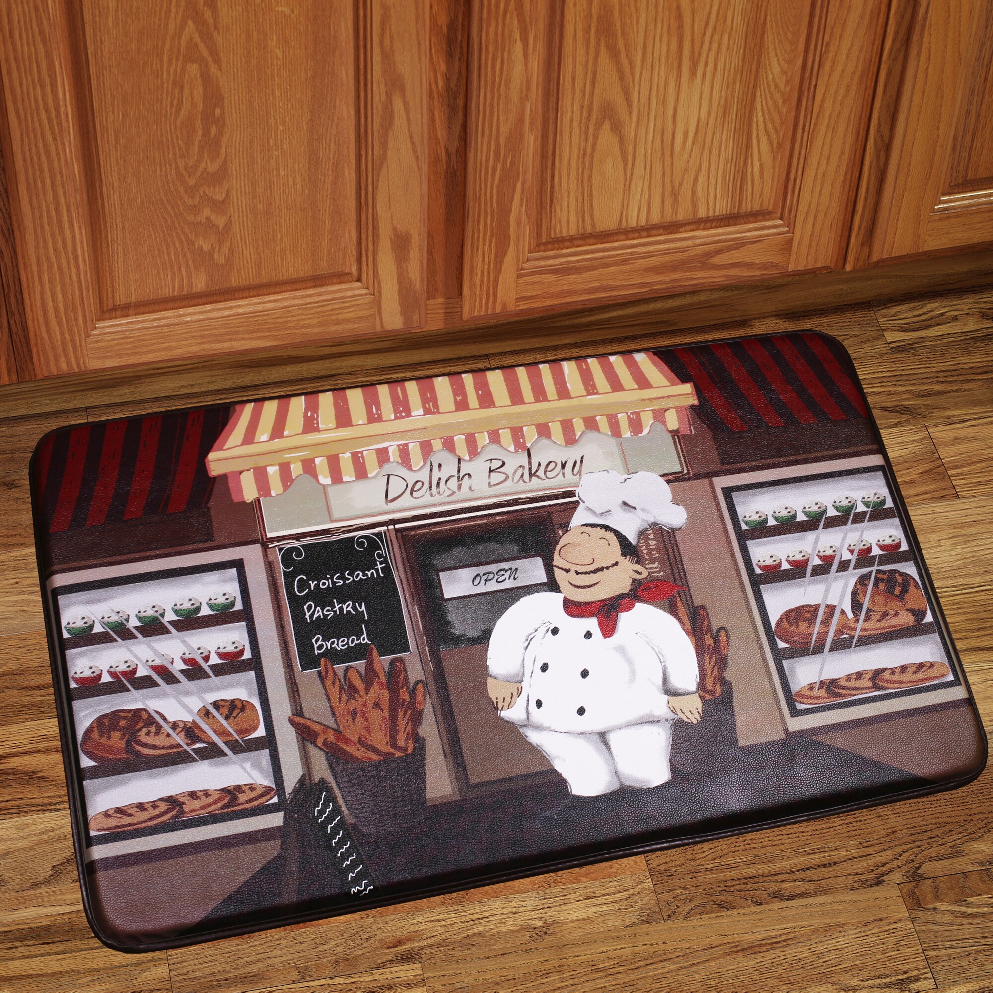 Shop Anti Fatigue Happy Chef Design Kitchen Floor Mat Free