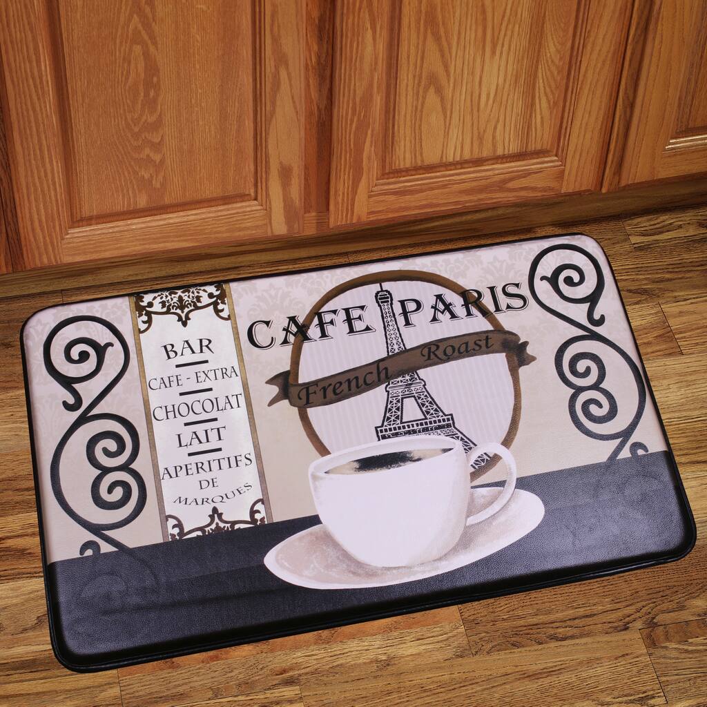 Anti Fatigue Cafe Paris Design Kitchen Floor Mat
