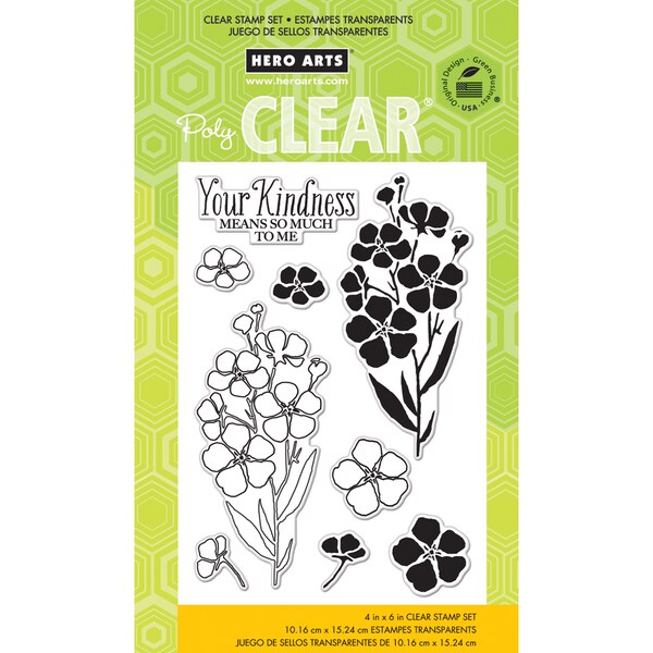 Hero Arts Clear Stamps 4inX6in Sheet-Night & Day Flowers - Free ...