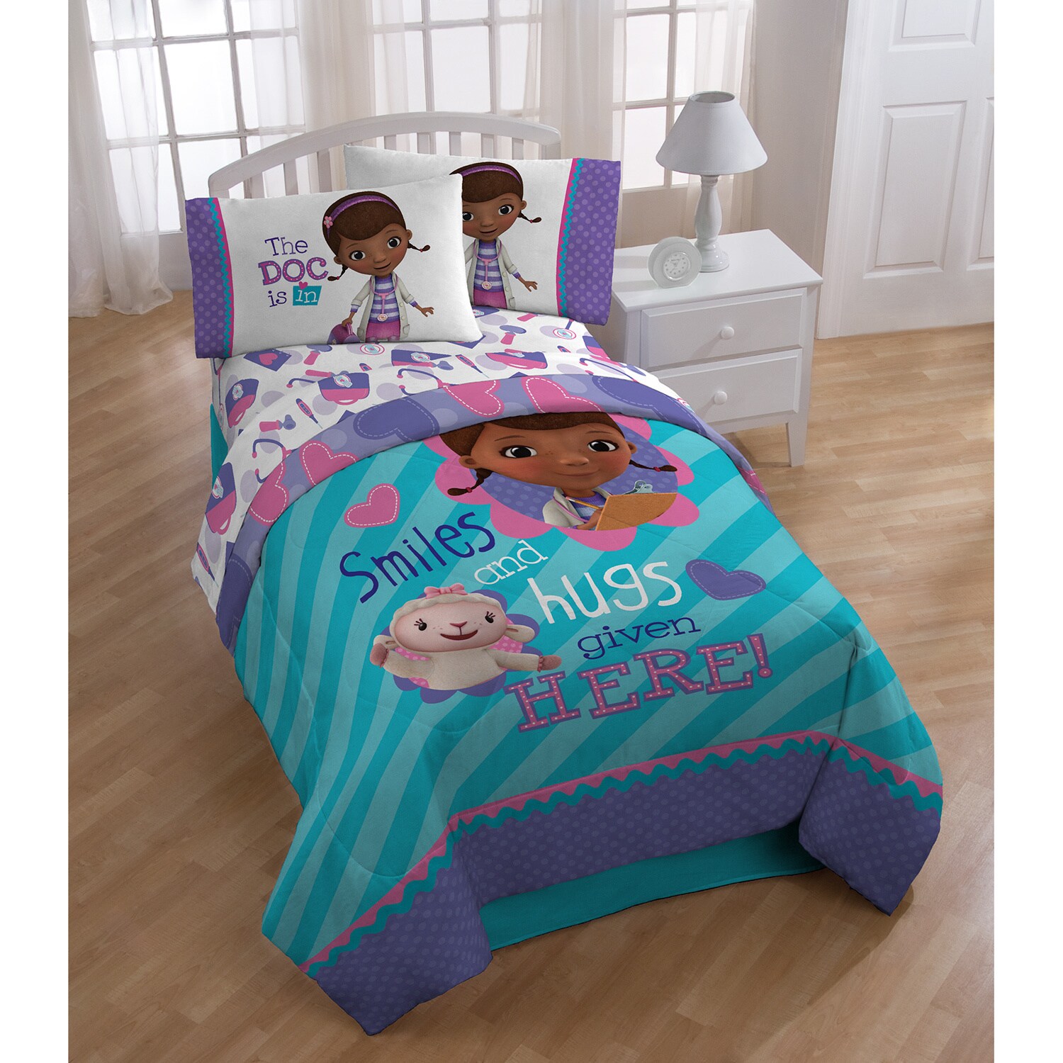 Shop Doc Hugs Twin 5 Piece Bed In A Bag With Sheet Set Free