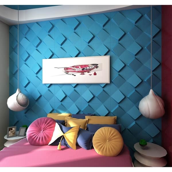 3D Glue on Wall Panel Plant Fiber Material Root Design 1 Box of 32 sqft