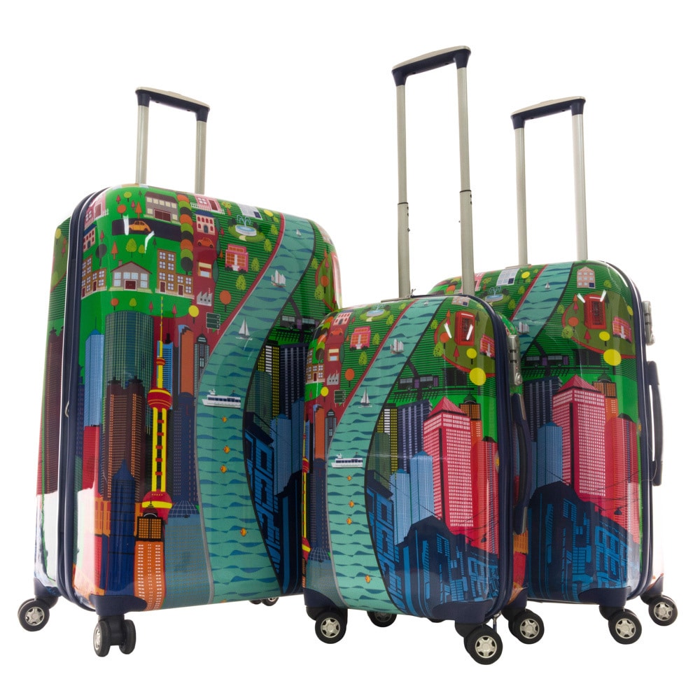 gabbiano genova 3pc hardside luggage