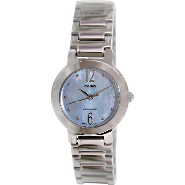 casio mother of pearl watch