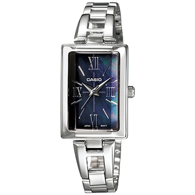 casio mother of pearl watch
