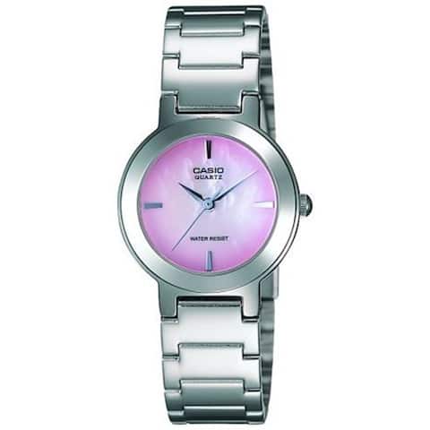 Casio Women's LTP-1191A-4C 'Classic' Stainless Steel Watch - Pink