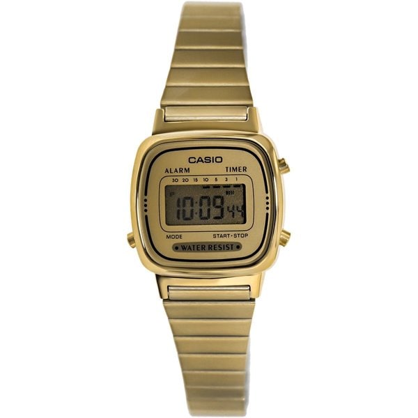 Casio Womens Core LA670WGA 9 Goldtone Stainless Steel Quartz Watch