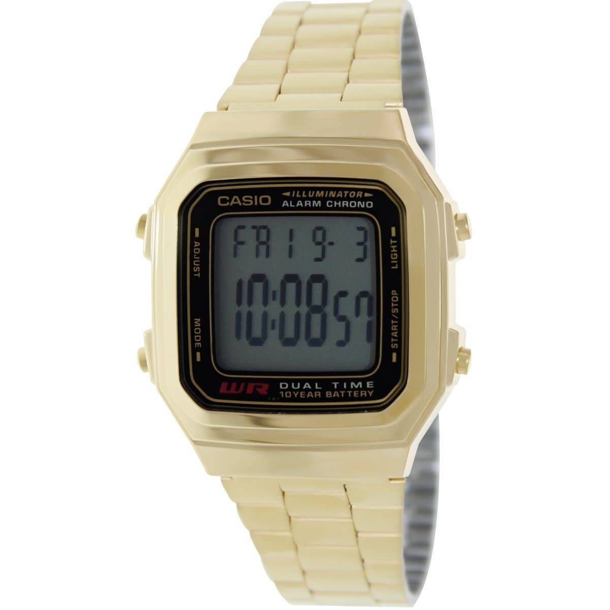 casio gold tone digital watch