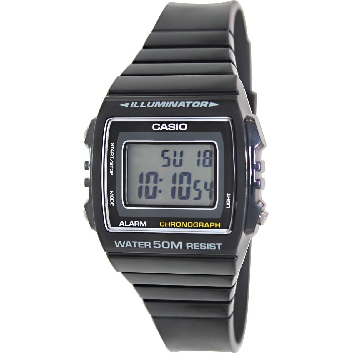 casio black plastic watch