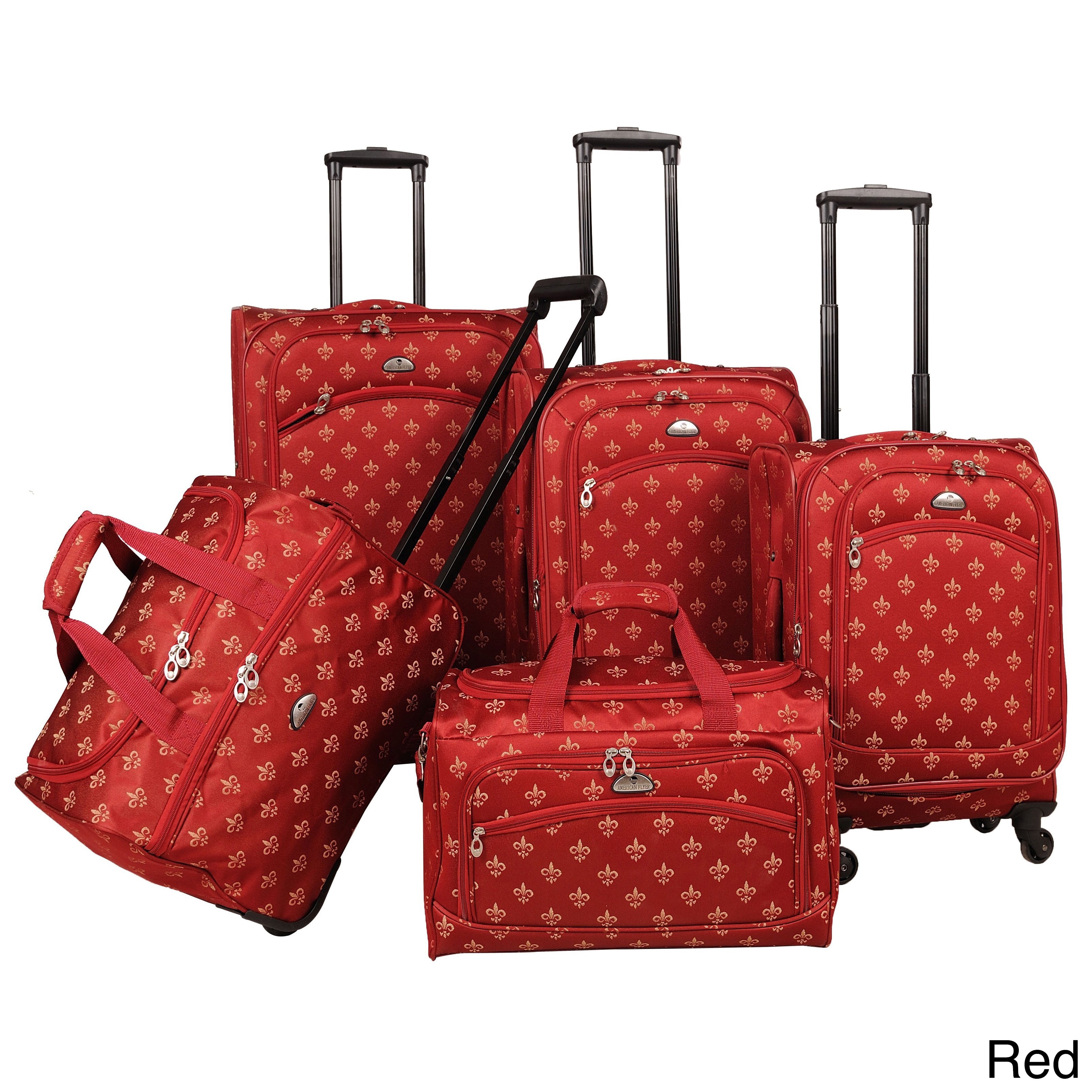 5 piece spinner luggage set