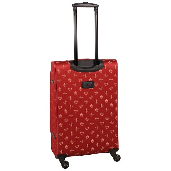 american flyer luggage fleur de lis