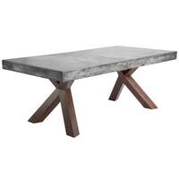 Sunpan 'MIXT' Warwick Grey Rectangular Stone Top Dining Table