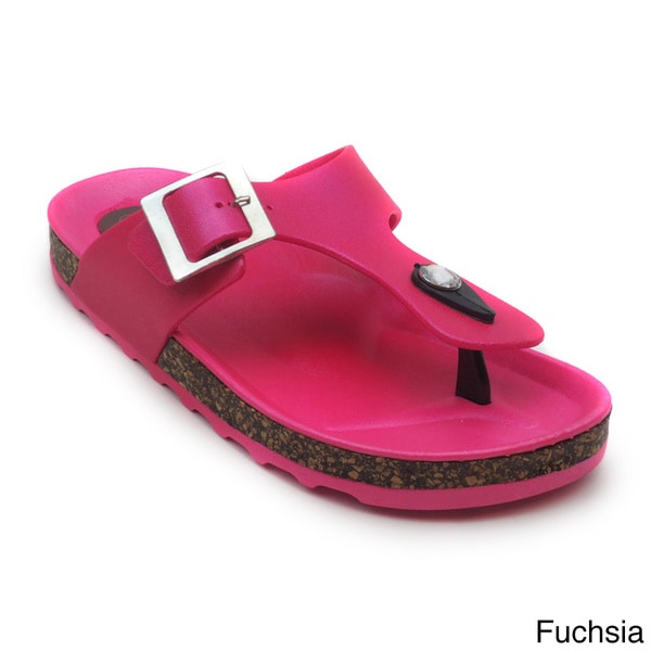 Blue Womens Fatia Cushioned Sandals