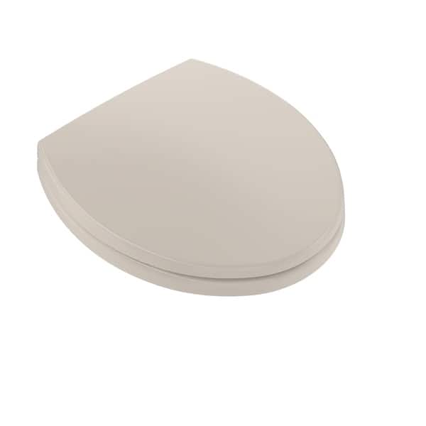 Toto SoftClose Non Slamming, Slow Close Round Toilet Seat and Lid, Bone