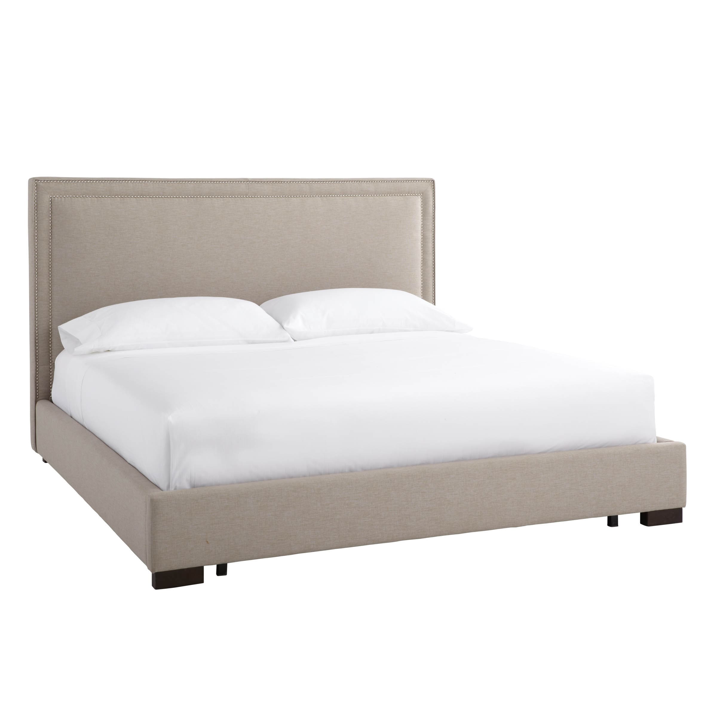 Sunpan Mulberry Grey King size Bed White Size King