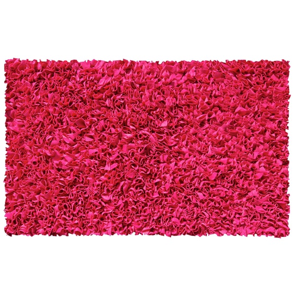 Shaggy Raggy Rasberry Area Rug (28 x 48)   16371365  