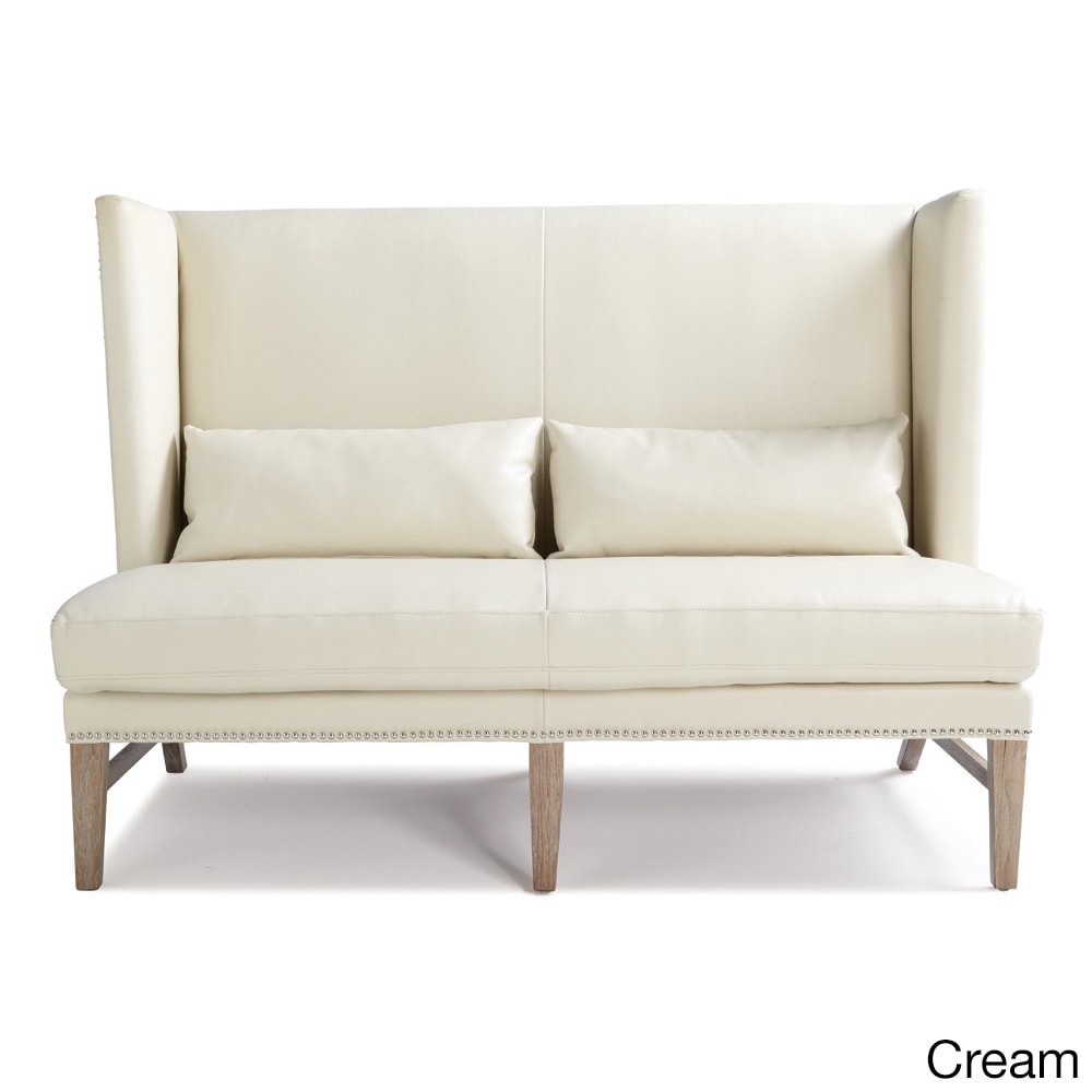 Malibu Reclaimed Leg Leather Loveseat