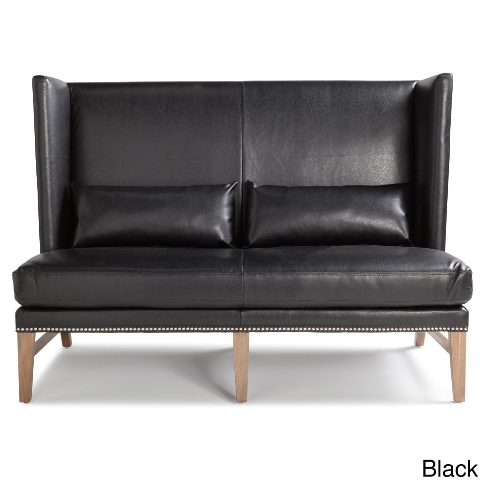 Malibu Reclaimed Leg Leather Loveseat