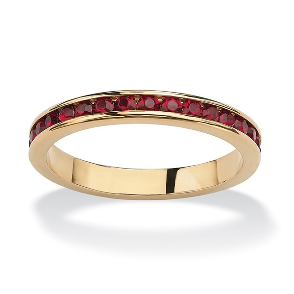 Goldplated Birthstone Stackable Eternity Band