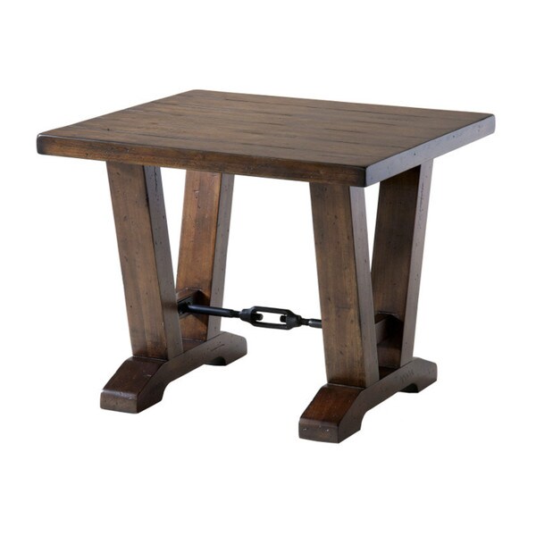 Westport Distressed Cherry Rustic End Table Free Shipping Today