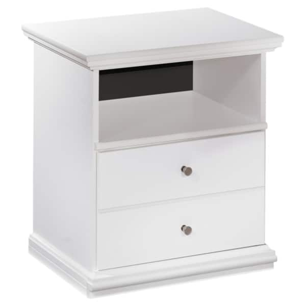 slide 2 of 2, Signature Design by Ashley Bostwick 1-drawer White Nightstand