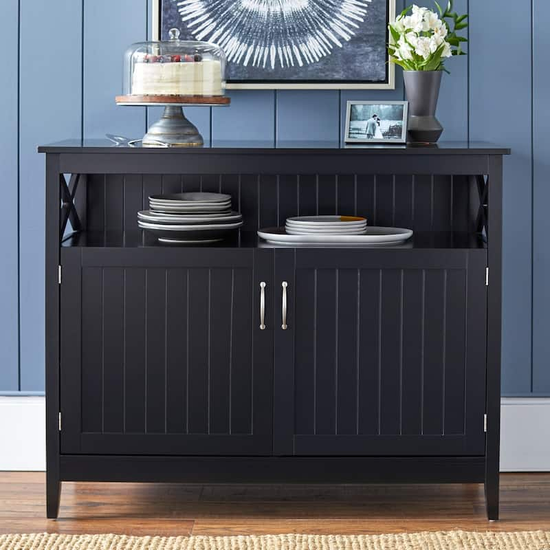 Simple Living Southport 2-Door Buffet/Sideboard - Black