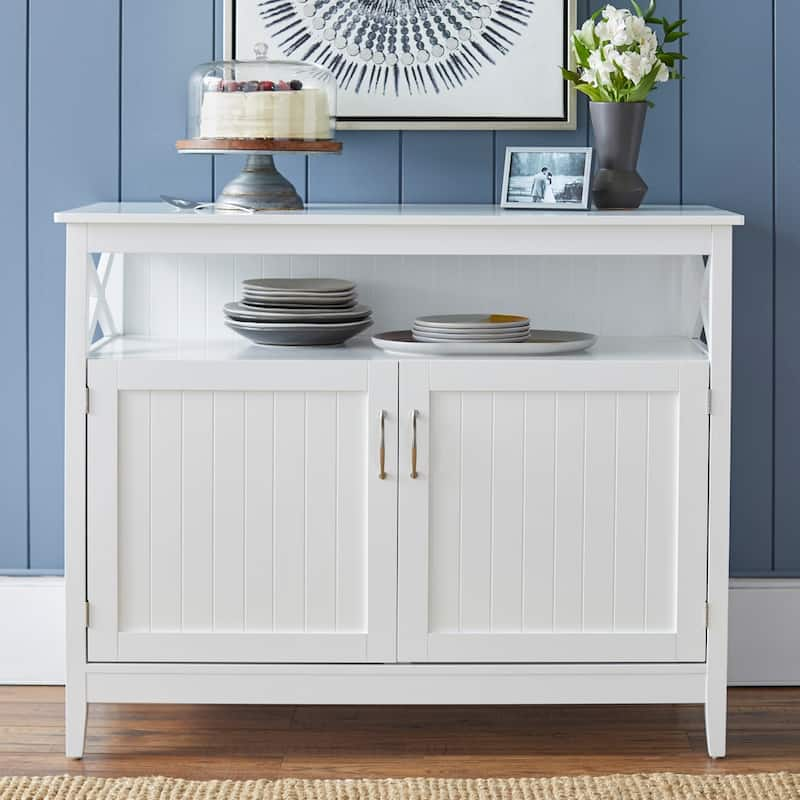 Simple Living Southport 2-Door Buffet/Sideboard - White