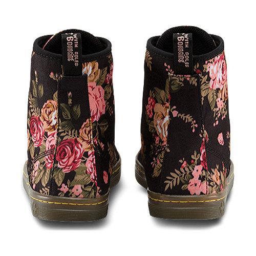 dr martens black victorian flowers