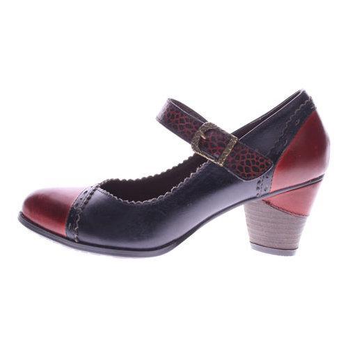 Womens LArtiste by Spring Step Ostentatious Mary Jane Dark Red Multi