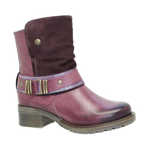 Shop Women's Dromedaris Kikka Biker Boot Violet Leather - Free Shipping ...