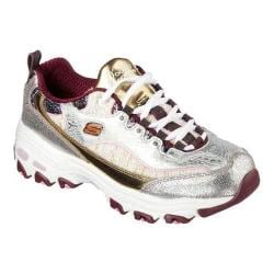 skechers d lites silver