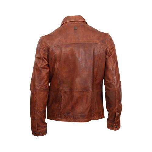 Men's Durango Boot Cow Puncher Jacket Brown Leather - Free Shipping ...