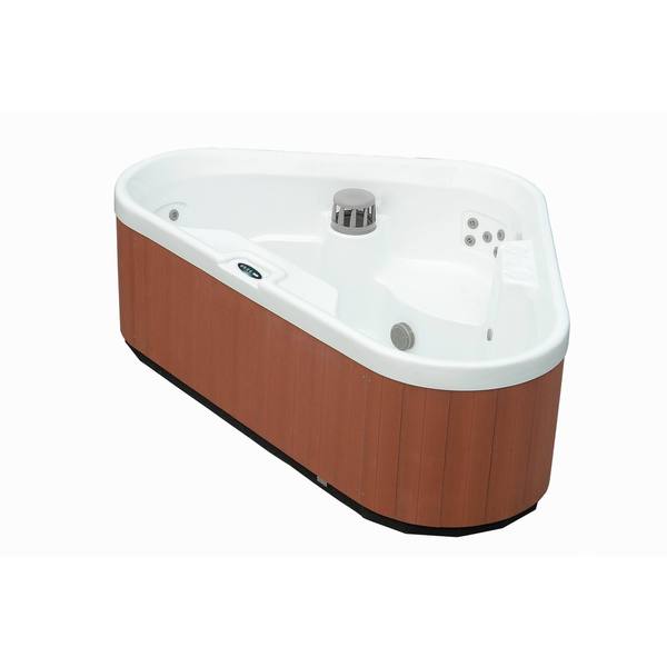 Aston 3 Person 30 Jet Dual Insulated Hot Tub Spa With Lounger In White