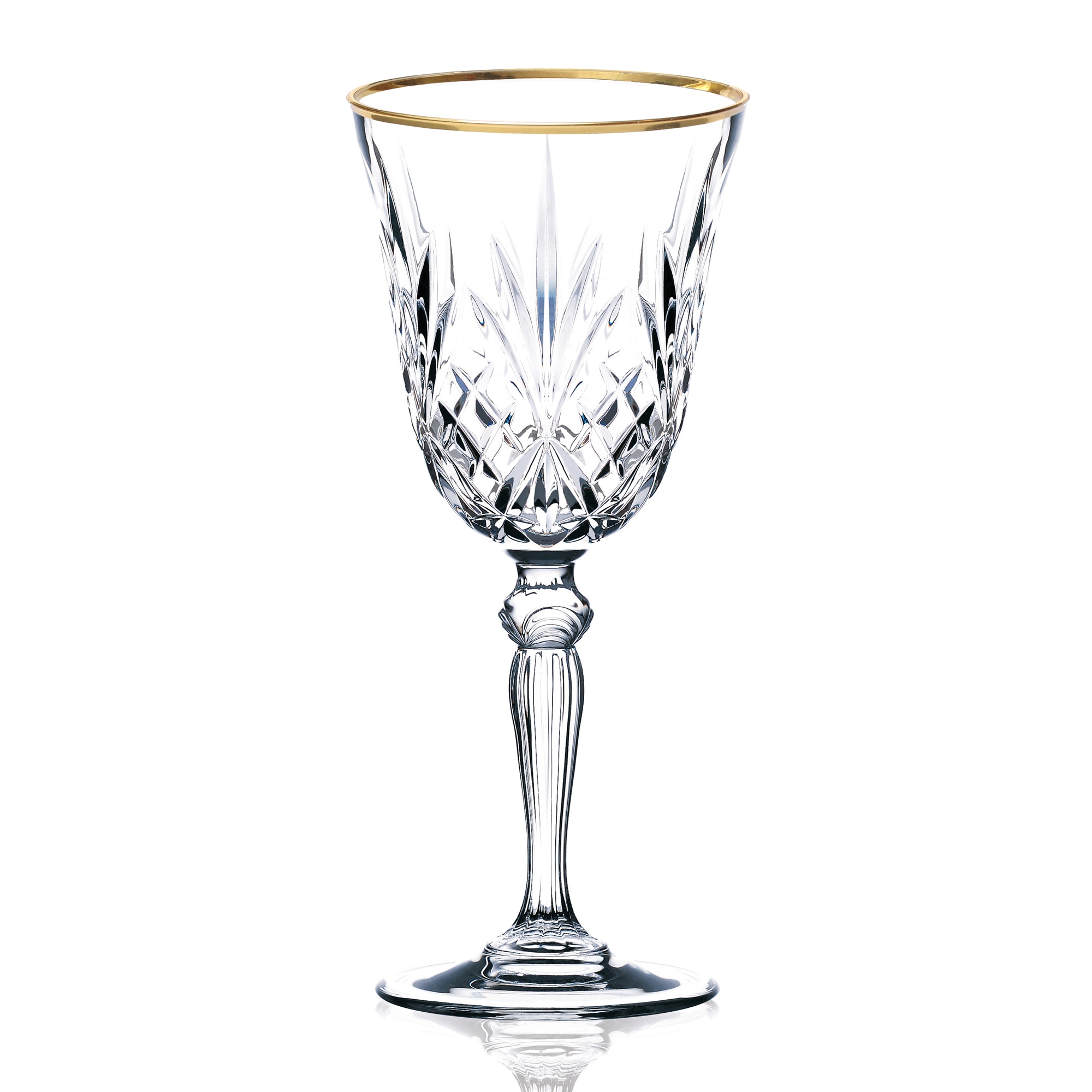 Joyjolt Layla White Wine Glasses - Set Of 4 Wine Lead-free Crystal