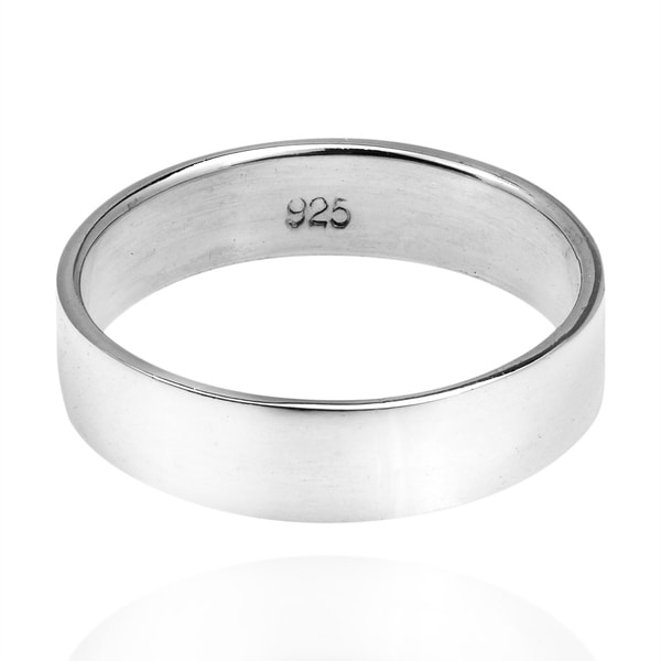 925 Sterling Silver Wedding Band Ring 5mm Wide